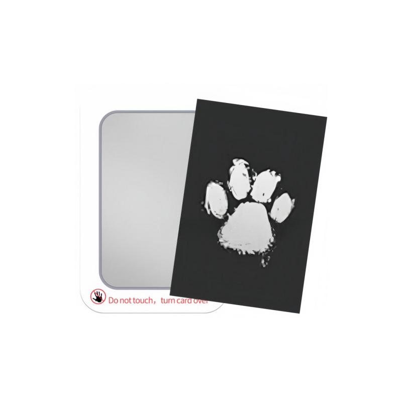 

Pet Paw Print Ink Pad and Photo Frame - Keepsake for Dogs, Cats, and Babies (Wash-Free Ink)