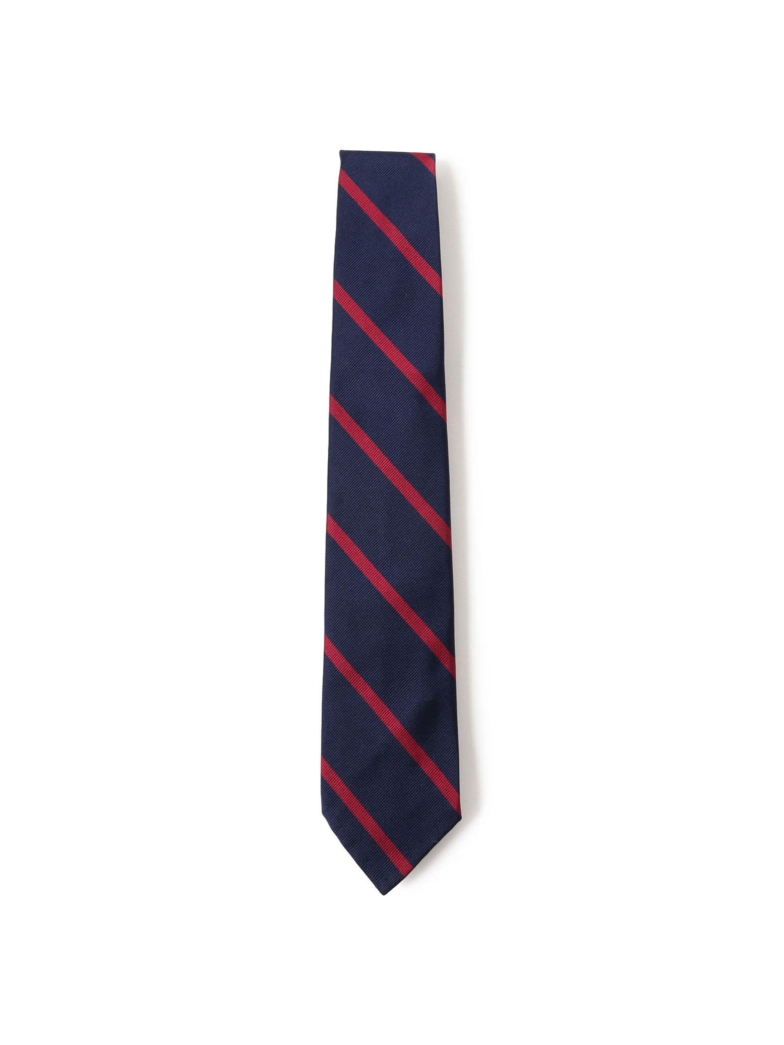 [BEAMS PLUS] Silk Ivy Regimental Tie for Men, Burgundy, Free Size, 38440101107