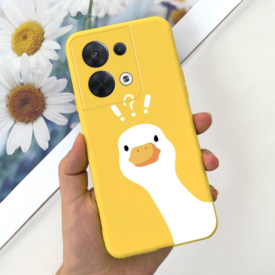 For OPPO Reno8 CPH2359 Case Reno8 Pro CPH2357 Reno 8 8Pro 5G Lovely Cartoon Candy Color Soft Silicone TPU Phone Back Cover