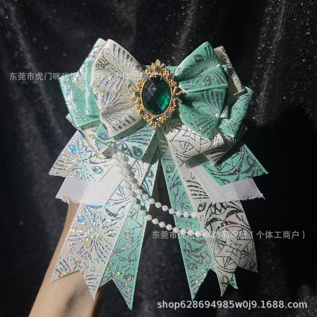 Gorgeous original support stick bow pain bag carat DIY bow lolita decorative headgear edge clip