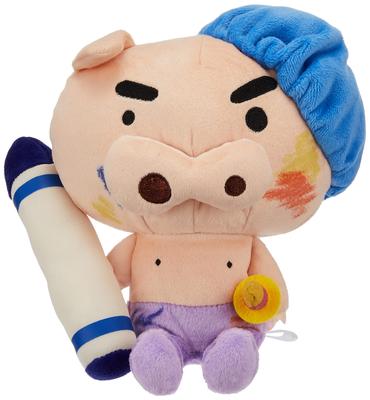 Sanei Boeki Crayon Shin-chan Verwandlung Buriburizaemon (S) Doodle Version. Stofftier, B15 x T11 x H19cm, SN36