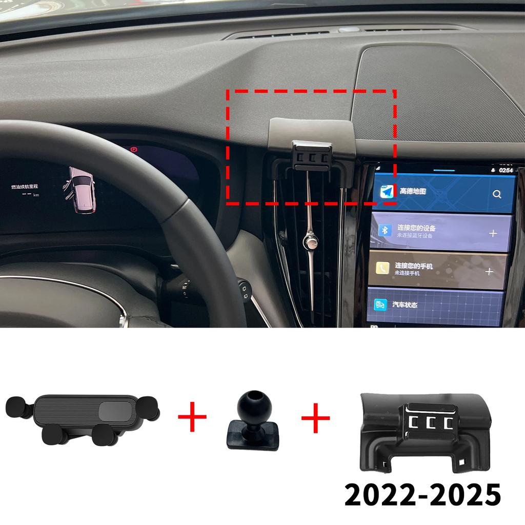 Car Mobile Phone Holder Accessories for Volvo XC60 2018~2025 GPS Bracket Navigation Stand Auto