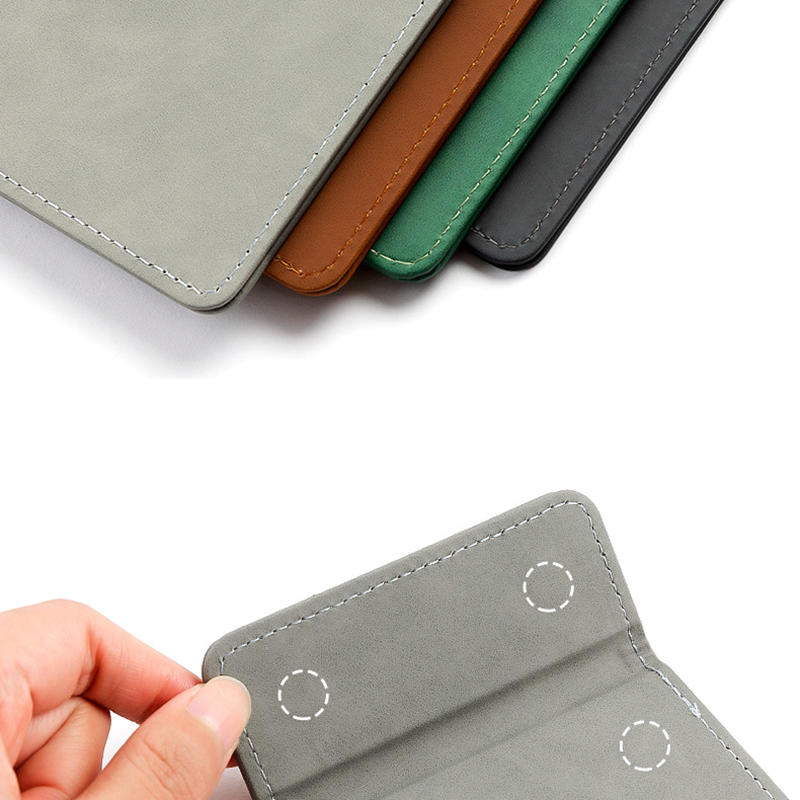 Restaurant Menu Clipboard A6 Writing Pad PU Leather Clipboard Mini Paper Tablet Conference Folder Colorful A6 Bill Clip