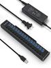 ROSONWAY USB Hub 16 Port Aluminum USB Hub 100W USB Hub 5Gbps High Speed Transfer AC Adapter Included Independent Switch 3.0 Self-Powered 12V/8.3A