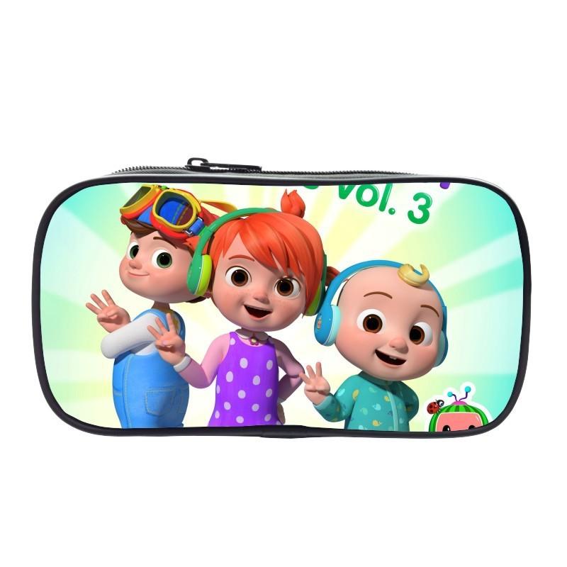 Cocomelon Pencil Box Large Capacity Storage Bag Ideal For Students And Kids