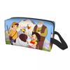 Heidi Peter And Grandpa Family Travel Cosmetic Bag Alps Mountain Anime Makeup Toiletry Organizer Ladies Beauty Storage Dopp Kit