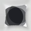 Black White Gray Geometric Series Printed Pattern Square Cushion Cover for Home Living Room Sofa Office Decoration Pillowcase