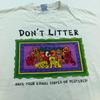 Vintage 90s DON’T LITTER ANIMAL SPAYED OR NEUTERED T-Shirt LARGE Cat Dog Soft