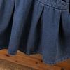 Nouvelle Robe en Denim Tendance pour Petites Filles, Manches Longues Style Coréen, Printemps et Automne, Col Rabattu, Robe en Denim Cintrant la Taille