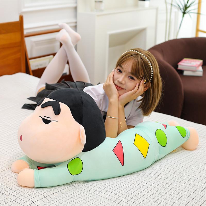 Crayon Shin Chan Sleeping Pose Plush Cartoon Soft Bed Decor Gift For Kids