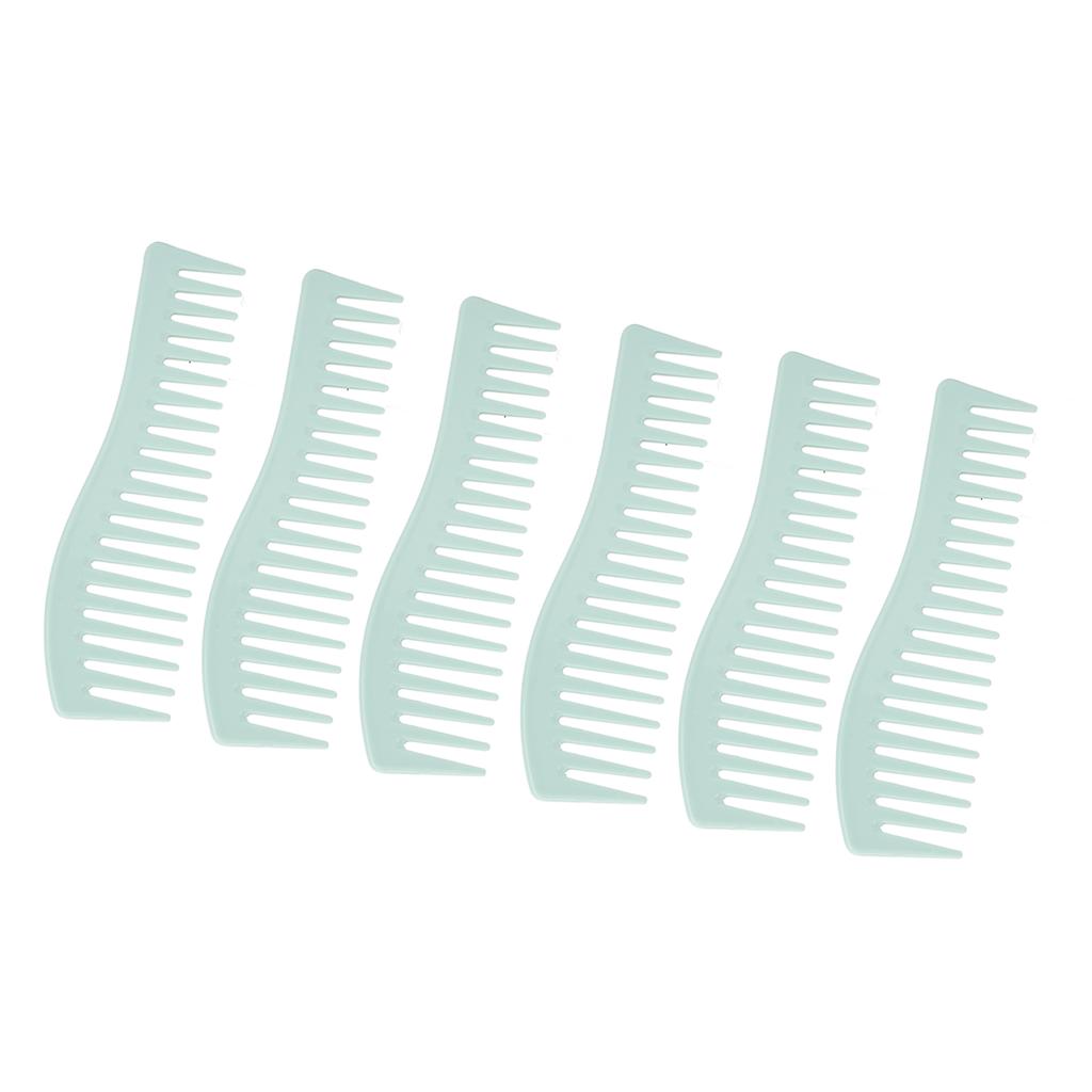 10pcs Wide Tooth Comb Large Hair Detangling Comb Wet Hair Compact Hairstyling Shampoo Tool for Home Use
