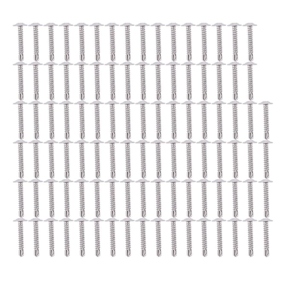 100pcs Durable Self Drilling Screws Fast Tapping Truss Head Screw  For DIY Projects