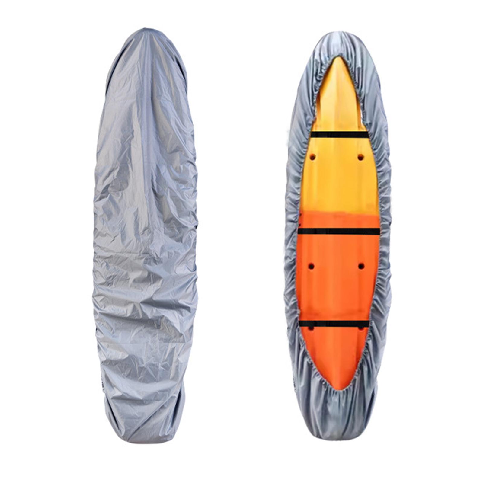 Waterproof UV-Proof Kayak Cover Heavy Duty Dustproof Canoe Cover for Outdoor Storage S