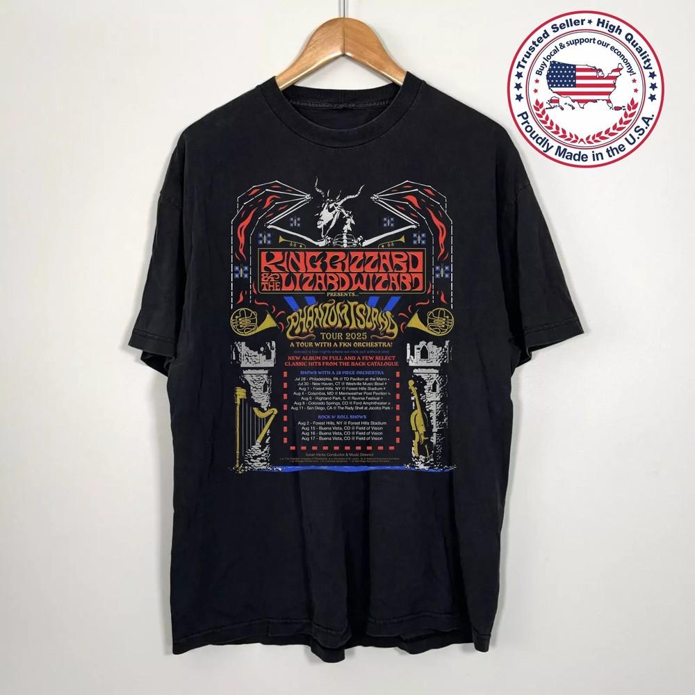 SALE!! King Gizzard & the Lizard Wizard Band 2025 Tour T-Shirt Unisex T-Shirt XXL