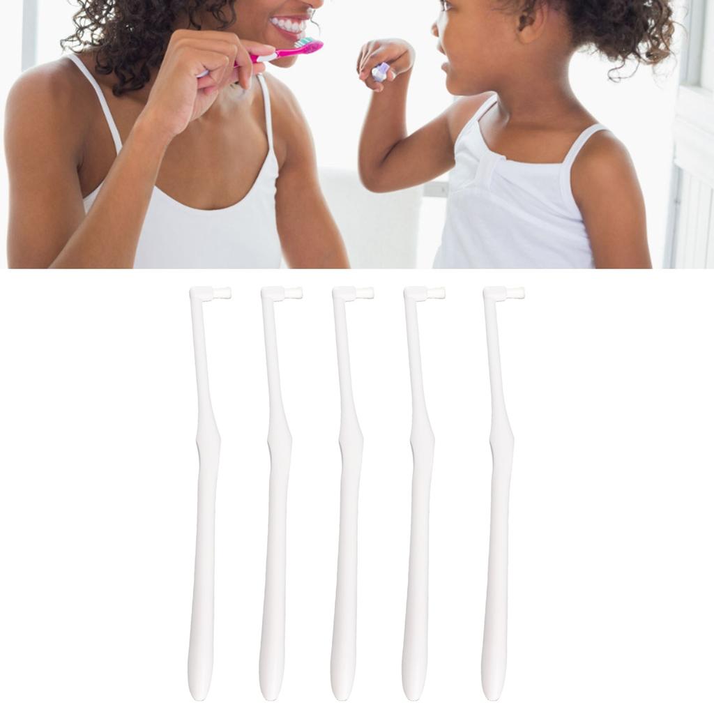 5PCS Tuft Toothbrush Soft Remove Stubborn Stains Interdental Tooth Brush for Orthodontic Patient