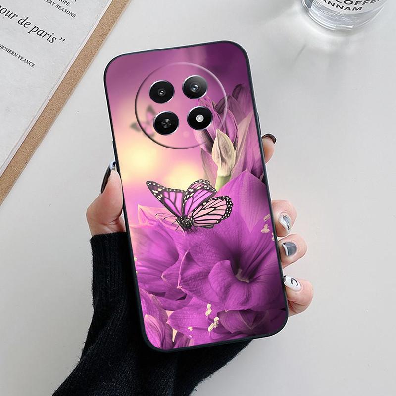 Für Realme 12 5G Hülle Abdeckung Realme12 Funda Coque Weiches Mode Silikon Schutzhülle für Telefonkamera für Realme 12 5G