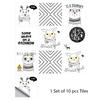 10pcs/set 10/15/20/30cm Flat Marble Mosaic Hard Tiles Wall Sticker Kitchen Bathroom Floor Diagonal Decor Wallpaper PVC Art Mural