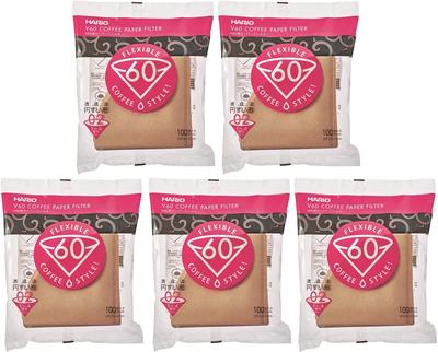 HARIO V60 Paper 500 Misarashi Filters, 02M, 1-4 Cups, Filters, (VCF-02-100M)