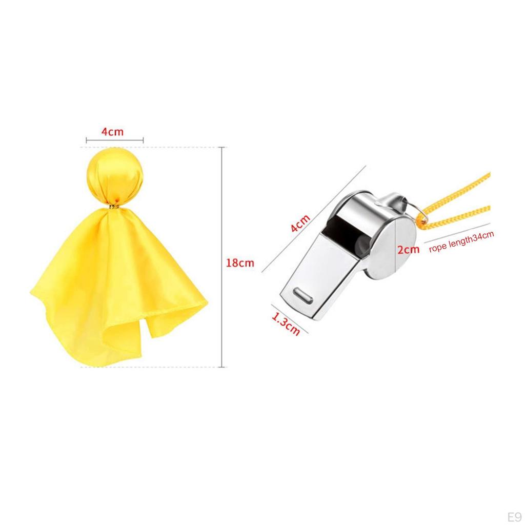 6 Pcs Soccer Penalty Flag Referee Props Challenge Flags Portable Throwing