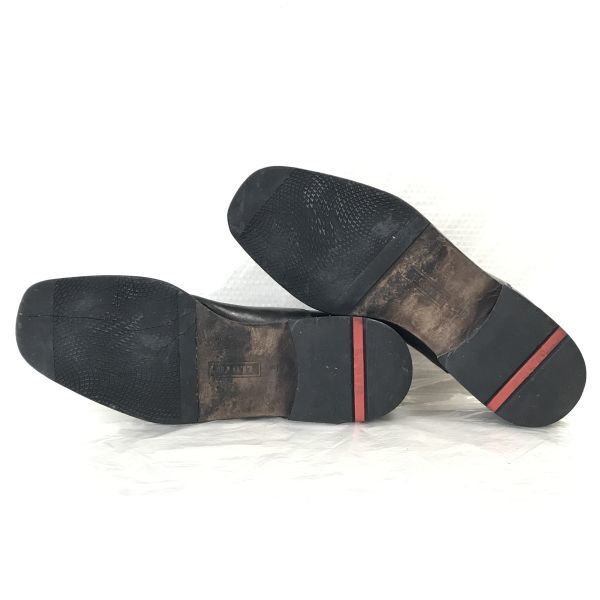 Lloyd Leather Swirl Moc Dress Shoes Black Size 43 9F 27.5cm Made in Germany(USED)