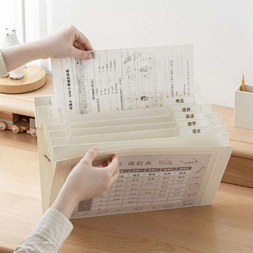 A4 Wall Hanging File Organizers Large Capacity Expandable Documents Case  Space Saving