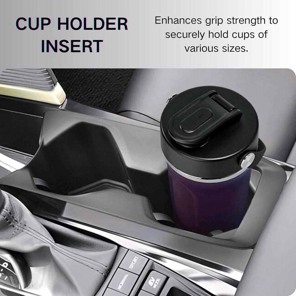 Wireless Charging Mat And Cup Holder Ert Compatible With 2025 2026 Toyota Camry, Center Console Liner Anti-Slip Protective Pad Drink Holder Cover For