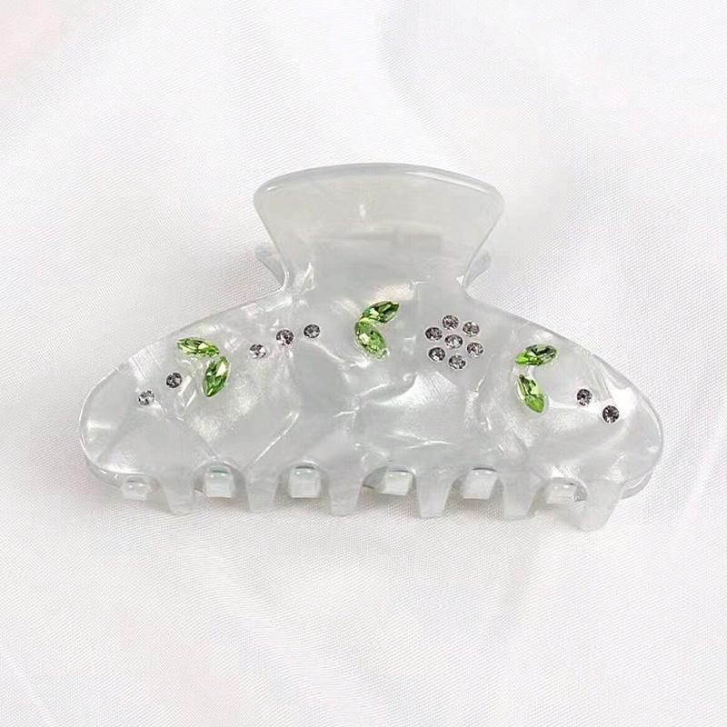 

1 шт. Модная заколка для волос с блестящими цветными водными бриллиантами, акриловые аксессуары для волос, минимально плетеная заколка для девочек