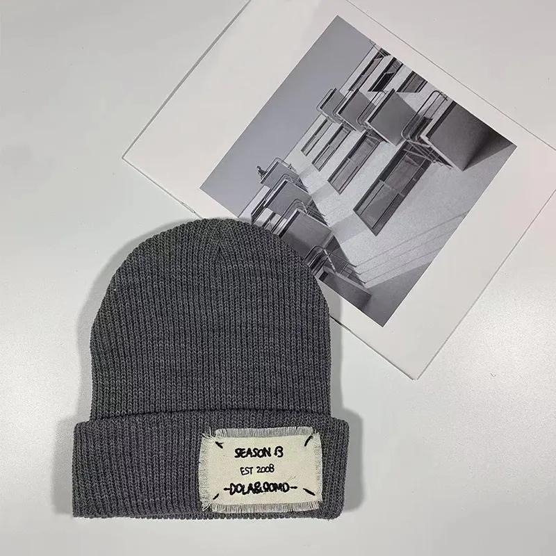 Natural NewFall Winter Knitted Beanies for Couples - Chic, Versatile Headwear