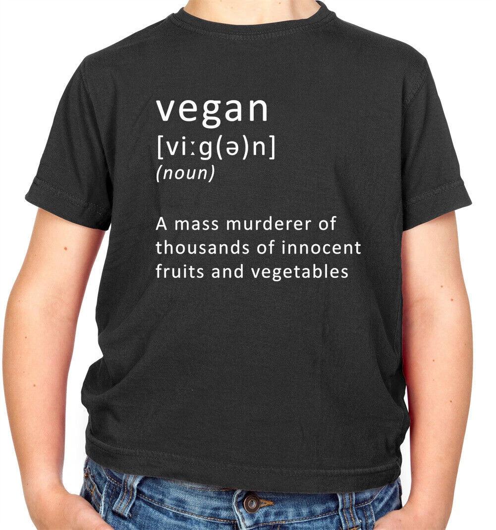 Funny Definition Vegan Kids T-Shirt Plant Based Vegetables Veganuary 100