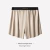 Men's Spring Summer New Light Luxury Ice Silk Glossy Fabric Loose 10A Antibacterial Underpants