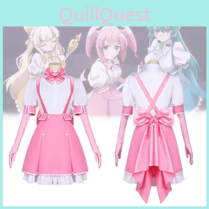Adorable Magic Madoka Magica Cosplay Costume Pink Battle Dress For Women