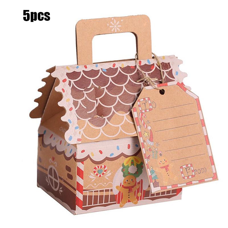 Weihnachtsthema Süßigkeitenbox und Verpackungsbeutel Weihnachten Zuhause Geburtstagsfeier Snack Keks Verpackungsmaterial 2025 Neujahrsgeschenk Requisiten