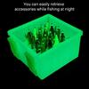 Fishing Box Lined Box Baits Container Night Fishing Baits Storage Box Fish Baits Holder Case Fishing Tackle Organizers