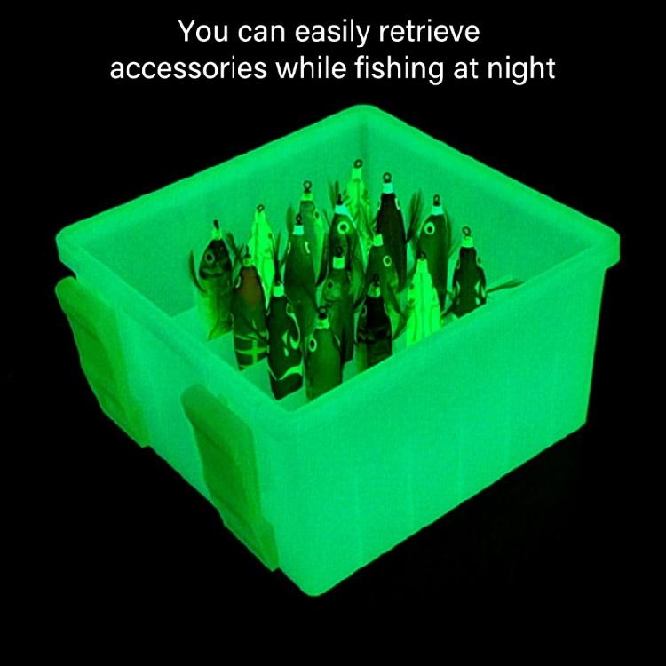 Fishing Box Lined Box Baits Container Night Fishing Baits Storage Box Fish Baits Holder Case Fishing Tackle Organizers
