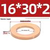 Pure Red Copper Gasket Sealing Ring for Marine Instruments, Metal Flat Washer M3-M60mm