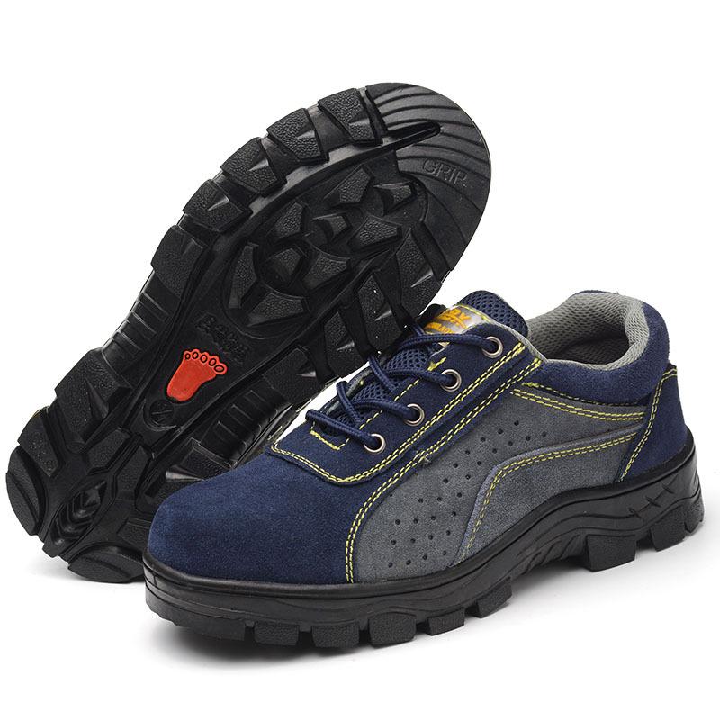 Labor Insurance Shoes Men's Summer Breathable Non-slip Steel Bag Head Anti-smashing and Anti-piercing Work Shoes Safety Shoes