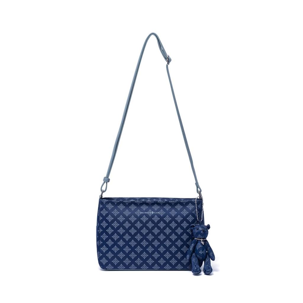 Patrick Cox Color Quartet 2 Shoulder Bag for Women, with Original Charm, Colored Handles, Lightweight, PXLHDES1, Ice Blue