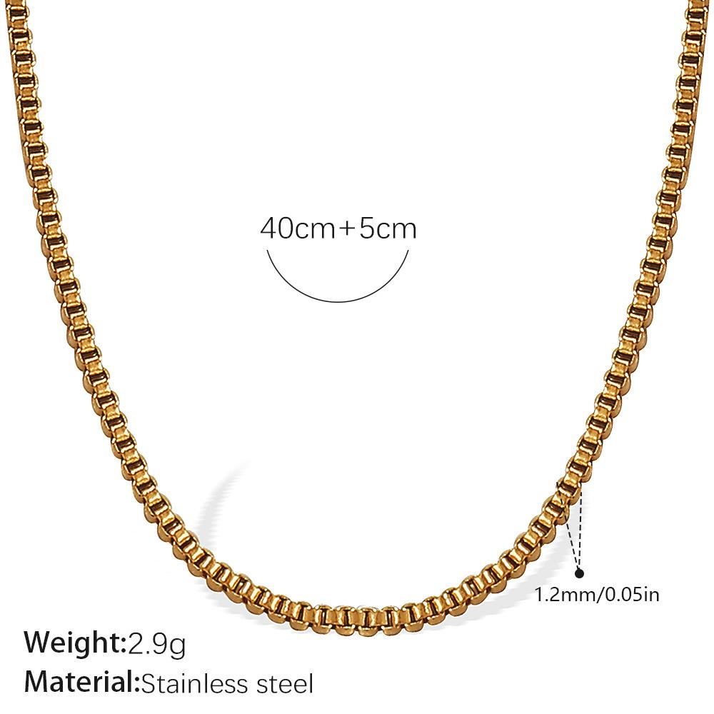 Vielseitig Und Vielfältig Kette Schlangenknochen Geprägt Kettenstil Halskette Verdrehte Kette Edelstahl Vergoldet Personalisiert Frau