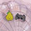 Charming Cute Cartoon Fruit Brooches Featuring Adorable Strawberry Watermelon Grape Designs