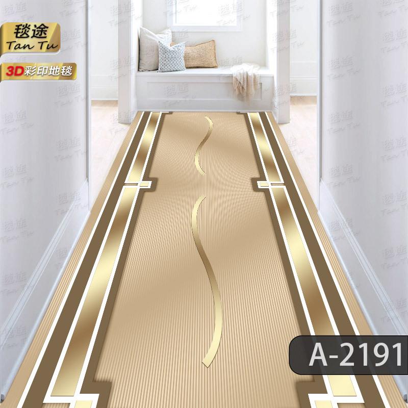 

European modern minimalist hotel corridor carpet geometric abstract pattern foyer living room kitchen floor mat can be cut 60X100CM