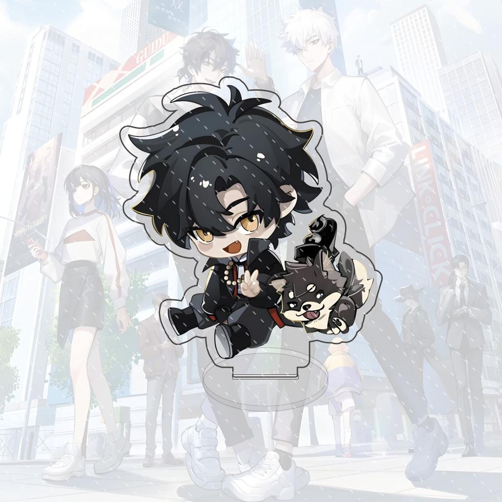 Anime Link Click 10cm Acrylic Q Version Character Charles Lucas Jo Standing Model Cute Desktop Decoration Collection Gift