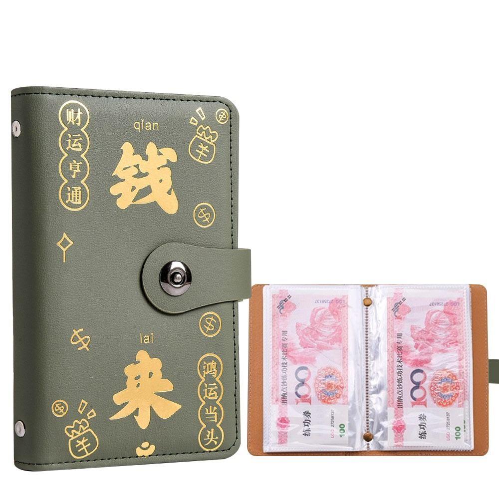 With Password Lock 100 Envelopes Money Saving Challenge Save Money Get Rich Savings Binder Reusable PU Money Collection Book