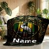 Custom Name Personalized ADO Den Haag Print Blanket, Home Decor, Bedroom, Sofa, Camping, Couch, Gifts for Birthday Christmas