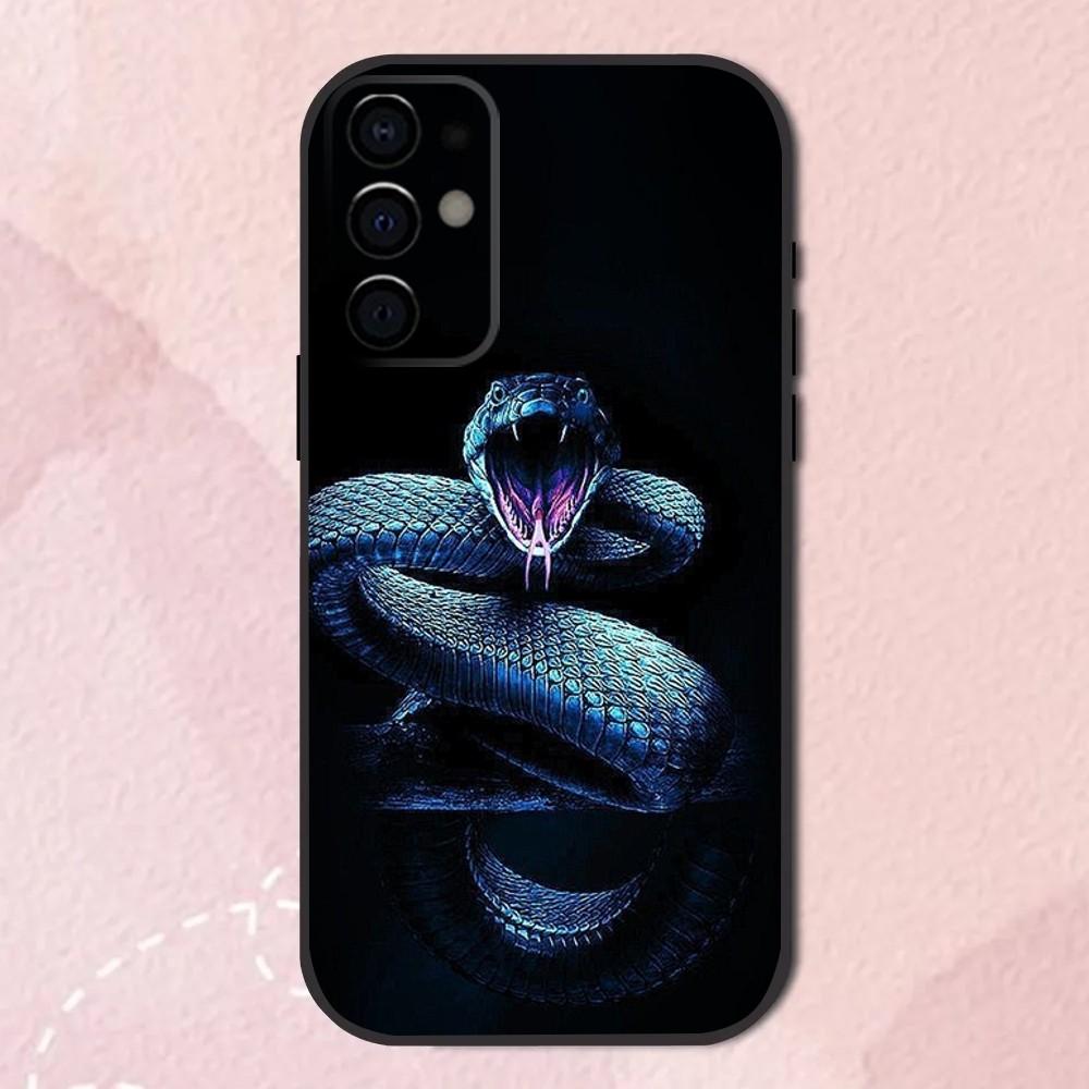 

Black White Yellow Snake Pattern Phone Case For Samsung S24,S21,S22,S23,S30,Ultra,S20,Plus,Fe,Lite,Note,10,9,5G Black Soft Shell Samsung S21Ultra