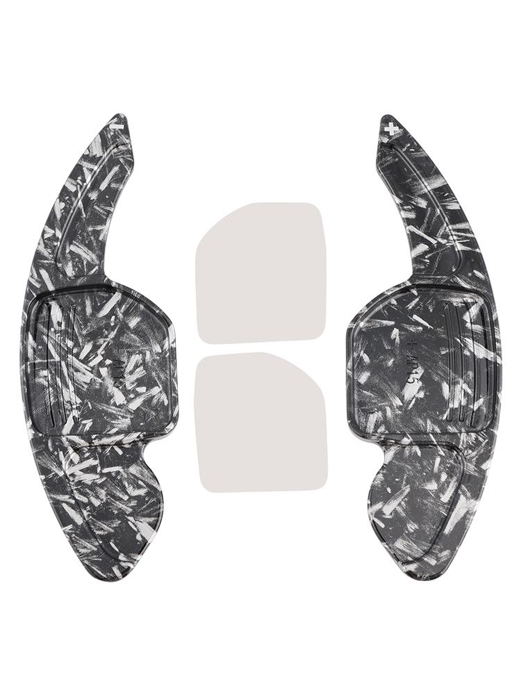 

Steering Wheel Paddle Shifter Extension ForA3 A4 A5 A6 A8 Skoda Superb 2008-2012 Black Forged Pattern