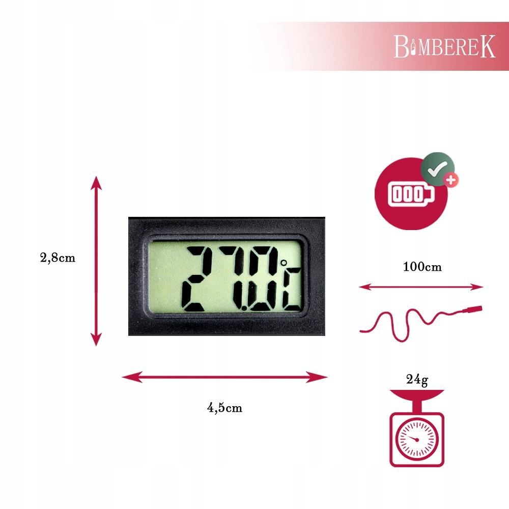 Digital electronic panel thermometer with LCD probe, accurate and precise