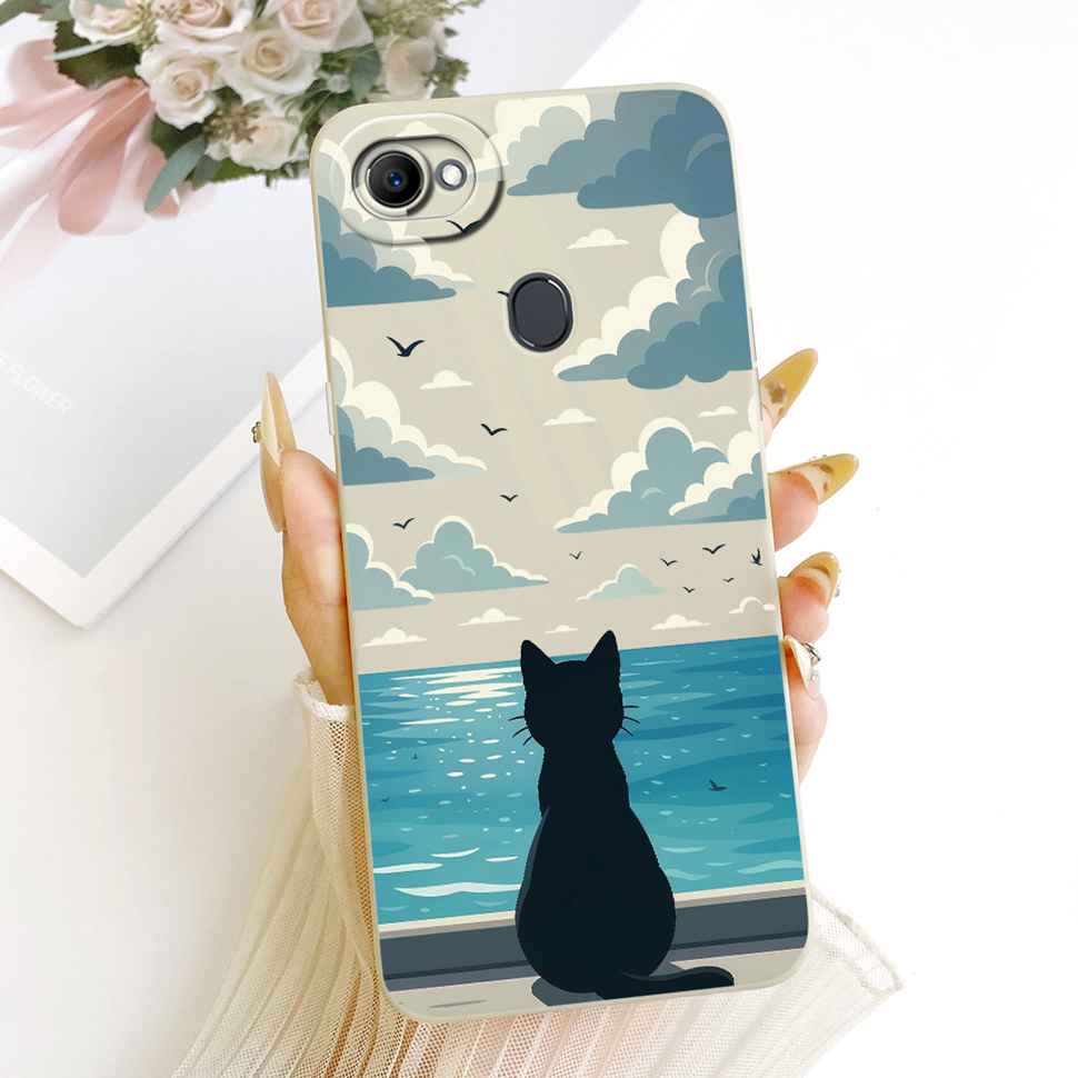 Casing For Oppo F7 CPH1819 CPH1821 Luxury Candy Pattern Simple Soft Silicone Case For Oppo F7 OppoF7 Phone Cover 6.23"