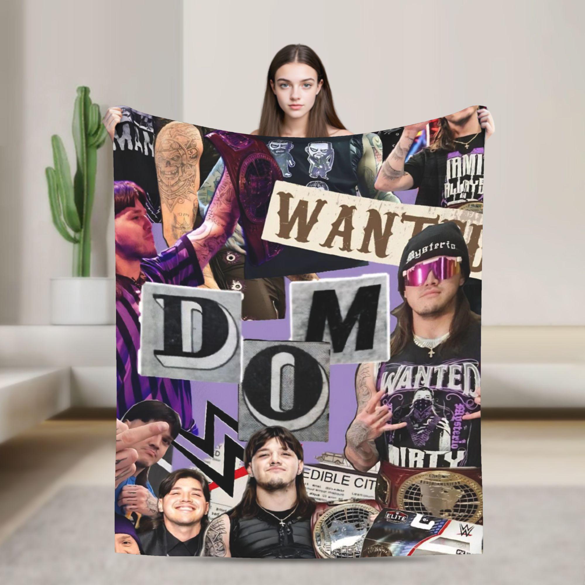 

Dominik Mysterio Blanket Quality Soft Warm Bedding Throws Winter Decorative Living Room Aesthetic Bedspread 30x40in