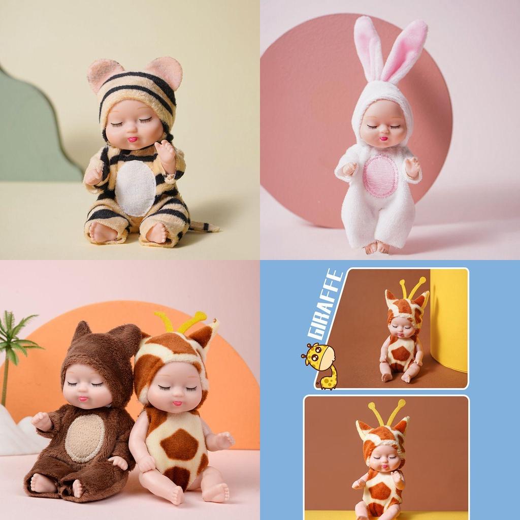 Crafted Lifelike Sleeping Newborn Baby Doll With Rotatable Limbs**