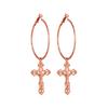 Cross Earrings for Women Cross Pendant Earrings Drop Earrings Vintage Jewelry Accessories